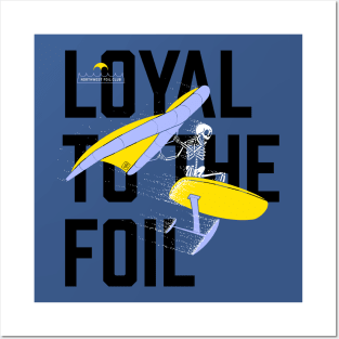 Northwest Foil Club: LOYAL / Purple & Gold (Background text) Posters and Art